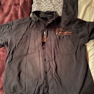 Harley-Davidson Charcoal Gray Shirt mechanic